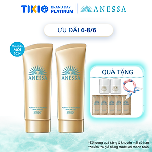 Bộ đôi 2 Kem chống nắng dạng gel bảo vệ hoàn hảo Anessa Perfect UV Sunscreen Skincare Gel 90g