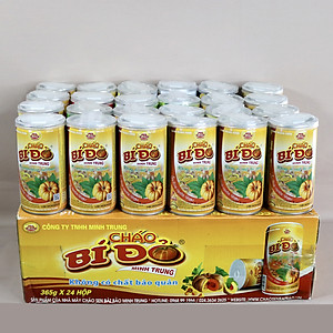 Cháo bí đỏ Minh Trung 365g - Cháo Bí Đỏ 24 (thùng 24 lon)