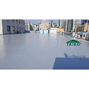 [18 Kg] Keo Sơn Chống Thấm Sàn TAIKO NITTON (Gốc Acrylic) -  Chống Thấm Lộ Thiên, Sàn Mái, Máng Xối, Ban Công, Lô Gia Tặng Kèm Vải Kết Cấu/Hiệu Quả Hơn Khi Pha Xi Măng