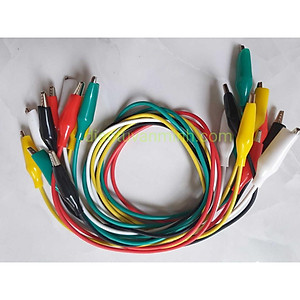 Dây kẹp cá sấu 2 đầu dài 0.5m - Dùng liên kết các điểm nguồn mạch điện