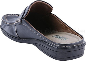 Dép Sabo Nam Da Bò SUNPOLO SUSB003D - Đen