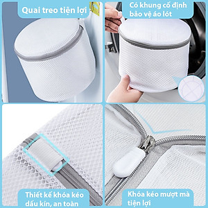 Túi Lưới Giặt Đựng Quần Áo, Đồ Lót Trong Máy Giặt - Túi Giặt Bảo Quản Quần Áo, Túi giặt đồ cao cấp 2 lớp, túi lưới giặt vớ, Túi giặt đồ máy giặt 3 lớp cao cấp, túi lưới giặt quần áo đồ lót có khóa kéo, Túi lưới giặt quần áo đồ lót máy giặt dododios