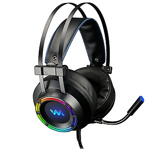 Tai nghe gaming Wangming WM9800 7.1 USB LED (Đen) - Hàng nhập khẩu