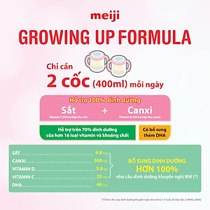 Sản phẩm dinh dưỡng công thức Meiji Growing up Formula 800g (Dành cho trẻ từ 1-3 tuổi)