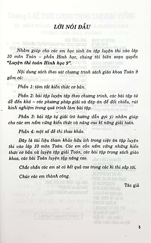 Sách Luyện Thi Toán Hình Học Lớp 9