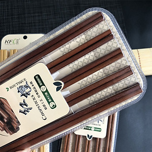  Đũa Gỗ Mộc Hương Cao Cấp - Gỗ Tự Nhiên - Đánh Bóng Thủ Công - Không Ẩm Mốc - Vỉ 10 đôi 