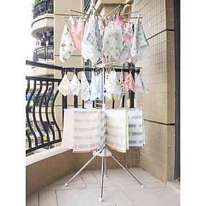 Giá phơi đồ Inox đứng 56 móc kẹp chính hãng Pier