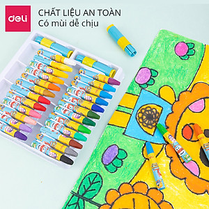 Bút sáp dầu Super Wings x Deli – thân lục giác – 12/18/24 màu - EC009-12 /EC009-18/ EC009-24