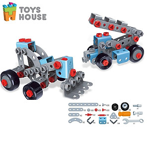 Đồ chơi phát triển kỹ năng cho bé - DIY MODELS, lắp ghép 3D mô hình 2 trong 1 Toyhouse 0620-TH110-TLH-1 nhựa mềm