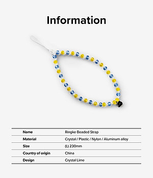 Dây đeo điện thoại Ringke Beaded Strap - Hàng Chính Hãng