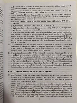  Incoterms 2020 - Quy tắc của ICC về sử dụng các điều kiện thương mại quốc tế và nội địa (Song ngữ Anh - Việt)
