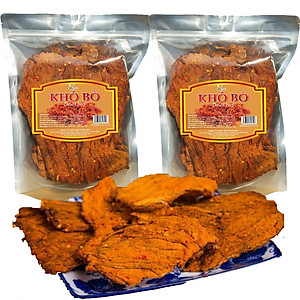 1Kg Khô Bò Miếng Loại Cay Mềm Cao Cấp Thương Hiệu SK FOOD