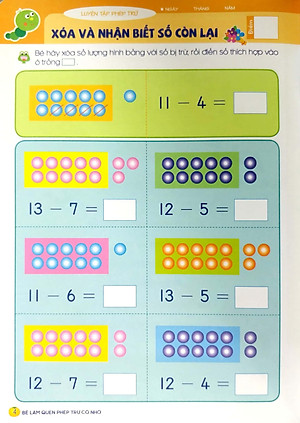 Tủ Sách Tư Duy Toán Học HQ - Bé Làm Quen Phép Trừ Có Nhớ