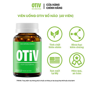 [Hộp 60v] Viên Uống Bổ Não OTIV Ecogreen Giảm Đau Đầu, Mất Ngủ, Tăng Trí Nhớ & Hoạt Huyết Não