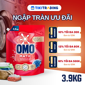 Túi Nước Giặt Omo Matic Cho Máy Giặt Cửa Trên Sạch Sâu Vượt Trội Khử Mùi Toàn Diện 3.7KG