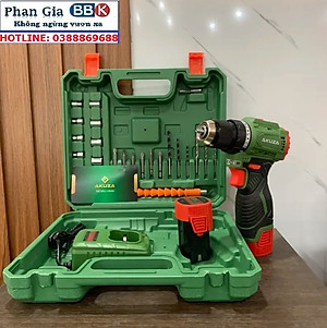 Máy Khoan Dùng Pin AKUZA K3 16,8V - Khoan Pin Không Chổi Than - Đầu Kẹp Autolook 10mm Pin 4 Cell - Bảo hành chính hãng