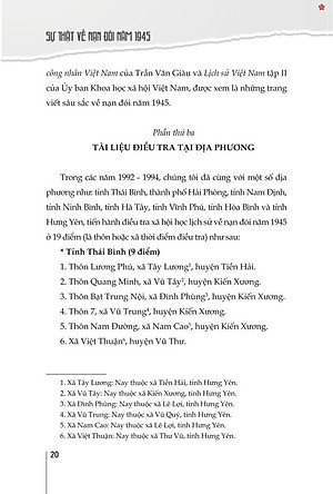 Sự thật về nạn đói năm 1945 (Qua tư liệu và ký ức lịch sử) bản in 2025