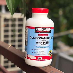 Glucosamine 1500mg MSM 1500mg Kirkland Signature  - Phục hồi sụn khớp, Giảm đau nhức xương khớp và Hỗ trợ sự vận động linh hoạt hiệu quả - QuaTangMe Extaste