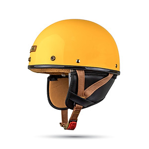 Mũ Bảo hiểm nửa đầu Bulldog Pug đủ màu - Yellow