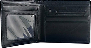 Ví Nam Da Bò Huy Hoàng HT2102 (12.5 x 9.5 cm) - Đen