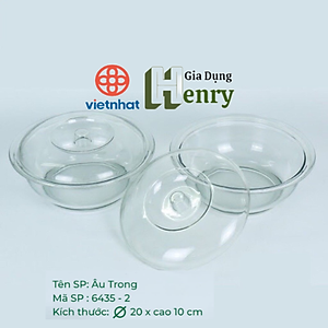 Âu thố trong Nhựa cao cấp giả thủy tinh trong suốt đựng cơm canh có nắp đậy size trung (21*12*10cm) - HÀNG VIỆT NAM