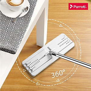 Bộ cây lau nhà tự vắt thông minh, chổi lau nhà 360 độ, lau sạch khô nhanh - Parroti Pro PR01