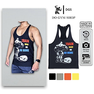 Áo 3 lỗ nam tập gym DO GYM SHOP form body đẹp, thun lạnh 4 chiều thoáng mát