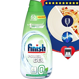 [HCM] Gel rửa chén bát Finish Eco 0% - 900ml/ chai
