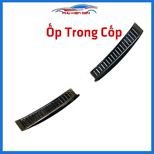 Ốp chống trầy cốp Mazda CX5 thép không gỉ vân titan bảo vệ xe chống va đập