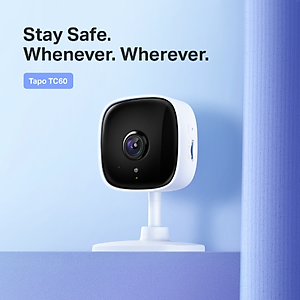 Camera trong nhà TP-Link Tapo TC60 - Full HD, Đàm thoại 2 chiều, Phát hiện chuyển động - HÀNG CHÍNH HÃNG