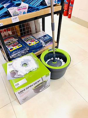 Bộ Lau Nhà Mini Thép Không Gỉ Ettom Lock&Lock ETM498 - 2 Bông Lau - Hàng Chính Hãng