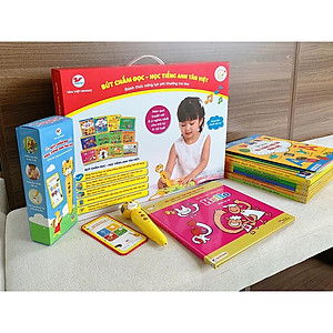 Bộ Sách Học Tiếng Anh: Bút Chấm Đọc- Học Tiếng Anh - Đánh Thức Năng Lực Phi Thường Từ Trẻ Thơ : Dành Cho Trẻ Từ 0 Đến 10 Tuổi (Tặng kèm 12 cuốn sách)