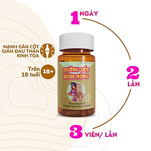 Dưỡng Cốt Bình Đông - Giúp giảm đau thần kinh tọa, giảm đau nhức xương khớp - hộp 60 viên nang