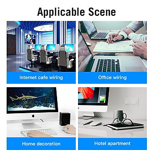 Dây cáp mạng Lan CAT6 Dẹt - Tròn 10m 15m RJ45 Gigabit tốc độ cao VENTION - Hàng chính hãng