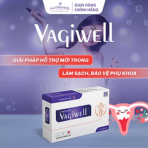 Viên đặt Vagiwell hỗ trợ cân bằng hệ khuẩn, giảm viêm nhiễm do vi khuẩn, nấm ngứa (10 viên) - Nutramed