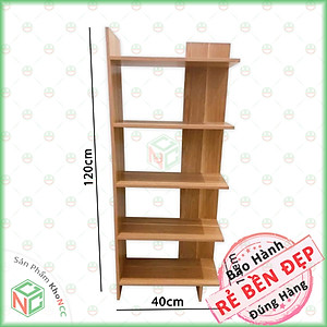 (Nội Thất Đẹp) Kệ Sách Gỗ 5 Tầng Đa Năng Thiết Kế Thông Minh - Không Gian Đẹp Cho Nhà - Văn Phòng - KLM-KG5TT