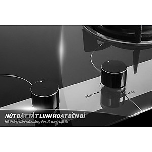 Bếp gas âm kính Sunhouse SHB8836, Mặt kính cường lực siêu bền, Có cảm biến tự động ngắt gas, Hàng chính hãng - Bảo hành 24 tháng tại nhà