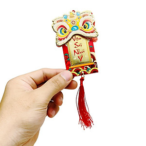 Bộ 6 Dây Treo Đầu Lân Trang Trí Tết - YD009