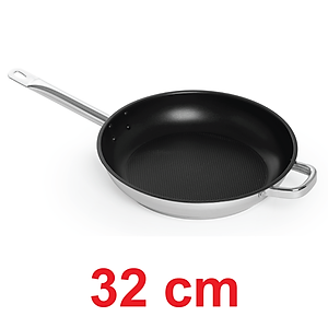 Chảo chống dính và nắp kính Fivestar 32cm tặng 5 muỗng