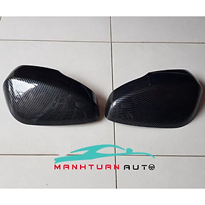 Bộ ốp gương xe Mitsubishi Xpander 2018- 2023 nhựa ABS vân carbon cao cấp