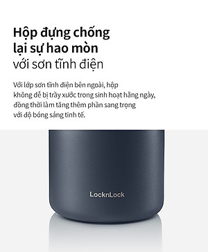 Bộ hộp cơm giữ nhiệt Lock&Lock Lunch Box LHC8052S01 - Hàng chính hãng có 3 ngăn riêng, kèm túi và muỗng đũa - JoyMall