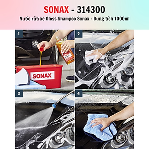 Nước rửa xe đậm đặc Sonax Gloss Shampoo 314300 1L  