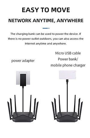 Phát wifi từ sim 4G B618 tích hợp 6 ăngten, bộ phát wifi 4G LTE  có 4 cổng WAN/LAN, 6 ăngten Siêu Khỏe - hàng chính hãng