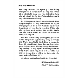 Sách Bí Mật Của Trí Nhớ Siêu Phàm