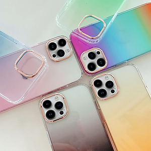 Ốp lưng chống sốc cho iPhone 14 Pro / 14 Pro Max / 12 Pro Max hiệu Likgus Luxury Gradient trang bị viền Camera ánh kim sang trọng , chống sốc chống va đập - Hàng nhập khẩu