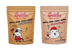 COMBO 25 bì bánh tráng Sachi tẩm vị Bò cay và Gà cay