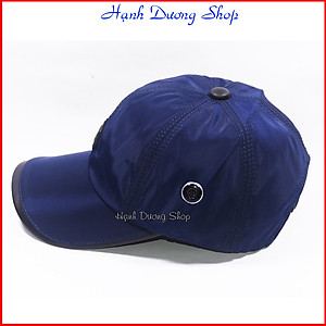 Nón kết chữ S dành cho nam và nữ, chất liệu vải dù trơn bóng, gắn sò to 2 bên hông nón - Hạnh Dương