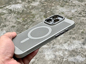 Ốp lưng tản nhiệt lưới cho 15 Pro  15 Pro Max  14 Pro Max, ốp có hỗ trợ sạc không dây – Hàng chính hãng
