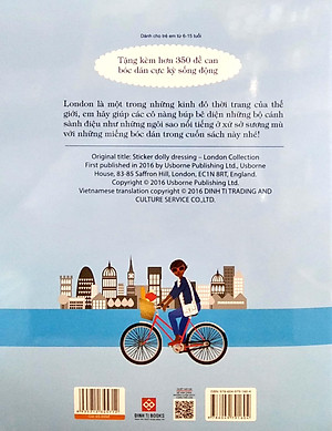 Sách Dán Hình Sáng Tạo Trang Phục Búp Bê 69N - Bộ Sưu Tập Thời Trang London (Tái Bản)