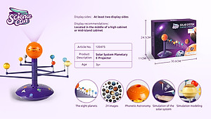 Bộ đồ chơi chiếu bóng và mô hình Hệ mặt trời - Solar System Planetary E Projector 120473ES – Chính hãng TOPBRIGHT (cho bé từ 3+)